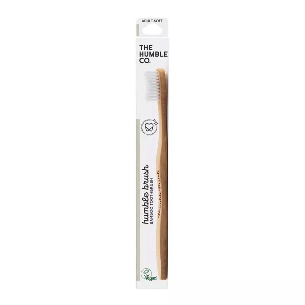 Humble Adult White Soft Toothbrush, 1 Ea